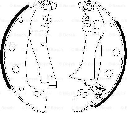 BOSCH 0 986 487 285 - Bremžu loku komplekts autospares.lv