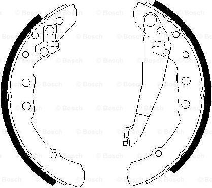 BOSCH 0 986 487 281 - Bremžu loku komplekts autospares.lv