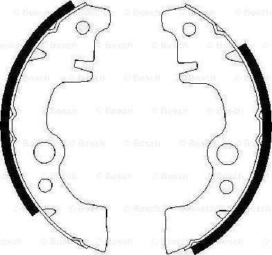 BOSCH 0 986 487 283 - Brake Shoe Set www.autospares.lv