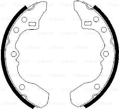 BOSCH 0 986 487 282 - Bremžu loku komplekts www.autospares.lv