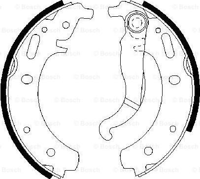 BOSCH 0 986 487 224 - Brake Shoe Set www.autospares.lv