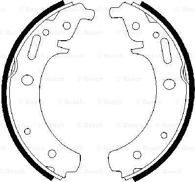 BOSCH 0 986 487 223 - Brake Shoe Set www.autospares.lv