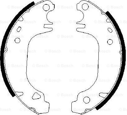 BOSCH 0 986 487 275 - Brake Shoe Set www.autospares.lv