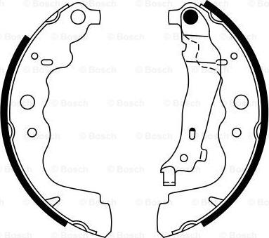 BOSCH 0 986 487 754 - Bremžu loku komplekts www.autospares.lv