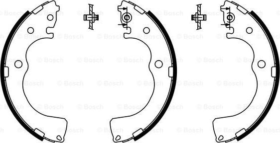 BOSCH 0 986 487 789 - Bremžu loku komplekts www.autospares.lv