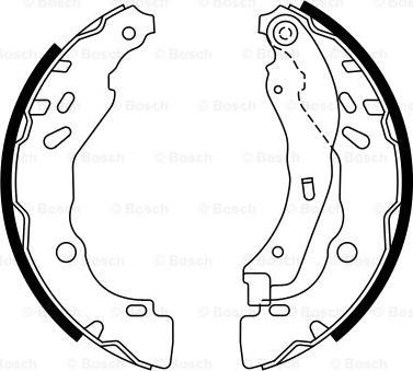 BOSCH 0 986 487 782 - Brake Shoe Set www.autospares.lv