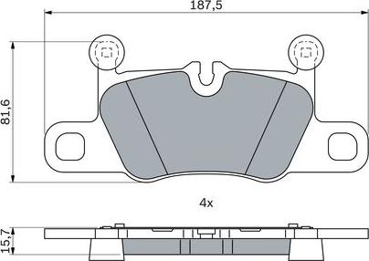 BOSCH 0 986 424 971 - Bremžu uzliku kompl., Disku bremzes www.autospares.lv