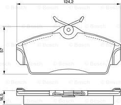 BOSCH 0 986 424 490 - Bremžu uzliku kompl., Disku bremzes autospares.lv