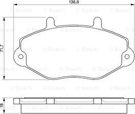 BOSCH 0 986 424 492 - Bremžu uzliku kompl., Disku bremzes www.autospares.lv