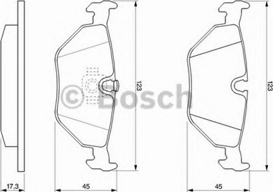 BOSCH 0 986 424 459 - Bremžu uzliku kompl., Disku bremzes www.autospares.lv