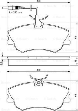 BOSCH 0 986 424 451 - Bremžu uzliku kompl., Disku bremzes autospares.lv