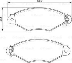 BOSCH 0 986 424 453 - Тормозные колодки, дисковые, комплект www.autospares.lv