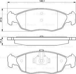 BOSCH 0 986 424 452 - Bremžu uzliku kompl., Disku bremzes www.autospares.lv