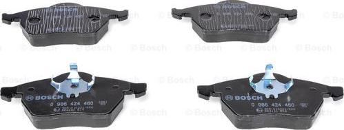 BOSCH 0 986 424 460 - Bremžu uzliku kompl., Disku bremzes www.autospares.lv