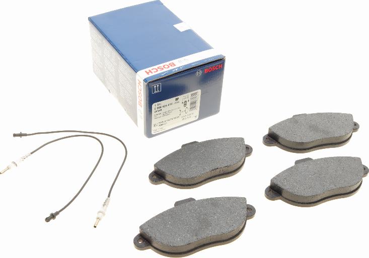 BOSCH 0 986 424 415 - Brake Pad Set, disc brake www.autospares.lv