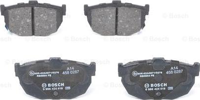 BOSCH 0 986 424 418 - Тормозные колодки, дисковые, комплект www.autospares.lv