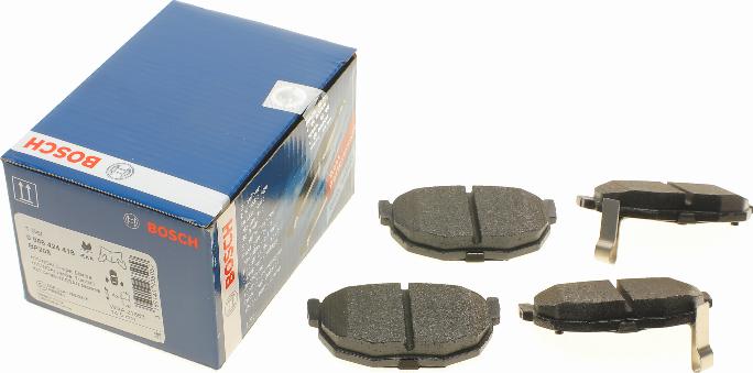 BOSCH 0 986 424 418 - Brake Pad Set, disc brake www.autospares.lv