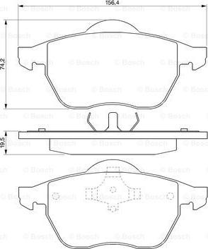 BOSCH 0 986 424 481 - Тормозные колодки, дисковые, комплект www.autospares.lv