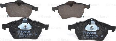 BOSCH 0 986 424 488 - Brake Pad Set, disc brake www.autospares.lv