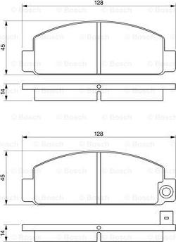 BOSCH 0 986 424 426 - Bremžu uzliku kompl., Disku bremzes www.autospares.lv