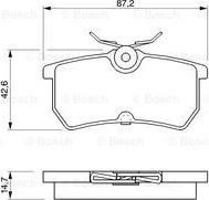 BOSCH 0 986 424 472 - Bremžu uzliku kompl., Disku bremzes www.autospares.lv