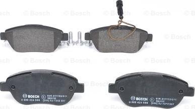 BOSCH 0 986 424 596 - Brake Pad Set, disc brake www.autospares.lv