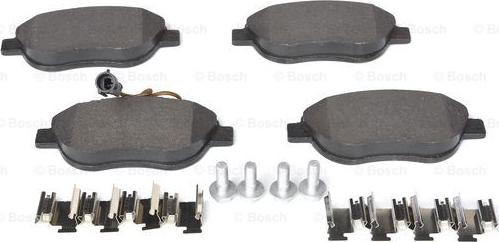 BOSCH 0 986 424 596 - Brake Pad Set, disc brake www.autospares.lv