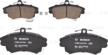 BOSCH 0 986 424 541 - Bremžu uzliku kompl., Disku bremzes www.autospares.lv