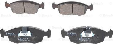 BOSCH 0 986 424 554 - Тормозные колодки, дисковые, комплект www.autospares.lv