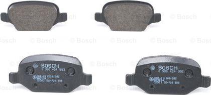 BOSCH 0 986 424 553 - Bremžu uzliku kompl., Disku bremzes www.autospares.lv