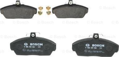 BOSCH 0 986 424 566 - Тормозные колодки, дисковые, комплект www.autospares.lv