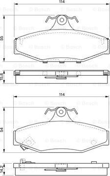 BOSCH 0 986 424 561 - Bremžu uzliku kompl., Disku bremzes www.autospares.lv