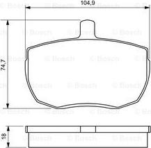 BOSCH 0 986 424 567 - Тормозные колодки, дисковые, комплект www.autospares.lv