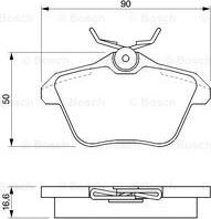 BOSCH 0 986 424 506 - Тормозные колодки, дисковые, комплект www.autospares.lv