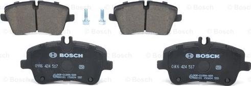 BOSCH 0 986 424 517 - Bremžu uzliku kompl., Disku bremzes www.autospares.lv