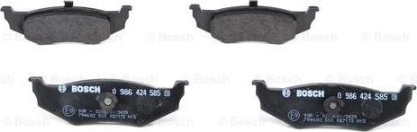 BOSCH 0 986 424 585 - Bremžu uzliku kompl., Disku bremzes www.autospares.lv