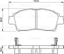 BOSCH 0 986 424 535 - Brake Pad Set, disc brake www.autospares.lv