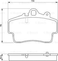 BOSCH 0 986 424 570 - Bremžu uzliku kompl., Disku bremzes www.autospares.lv