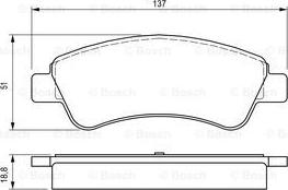 BOSCH 0 986 424 571 - Brake Pad Set, disc brake www.autospares.lv