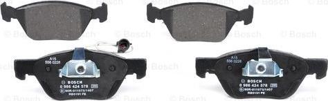 BOSCH 0 986 424 578 - Bremžu uzliku kompl., Disku bremzes www.autospares.lv