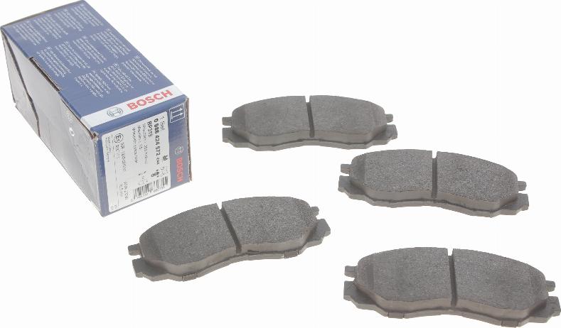 BOSCH 0 986 424 572 - Bremžu uzliku kompl., Disku bremzes www.autospares.lv