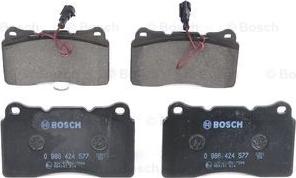 BOSCH 0 986 424 577 - Bremžu uzliku kompl., Disku bremzes www.autospares.lv