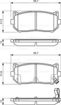 BOSCH 0 986 424 693 - Bremžu uzliku kompl., Disku bremzes www.autospares.lv