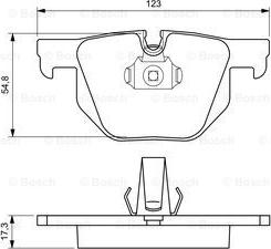 BOSCH 0 986 424 653 - Bremžu uzliku kompl., Disku bremzes www.autospares.lv