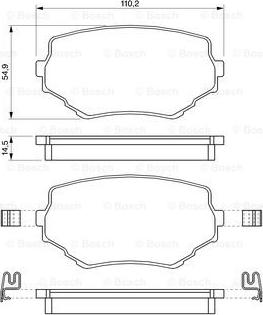 BOSCH 0 986 424 669 - Тормозные колодки, дисковые, комплект www.autospares.lv