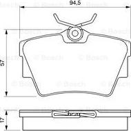 BOSCH 0 986 424 662 - Тормозные колодки, дисковые, комплект www.autospares.lv