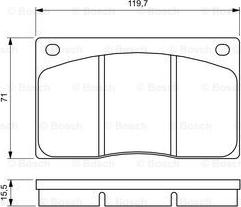 BOSCH 0 986 424 684 - Bremžu uzliku kompl., Disku bremzes autospares.lv