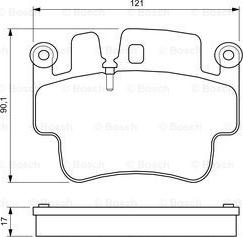 BOSCH 0 986 424 681 - Bremžu uzliku kompl., Disku bremzes www.autospares.lv