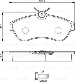 BOSCH 0 986 424 635 - Bremžu uzliku kompl., Disku bremzes www.autospares.lv