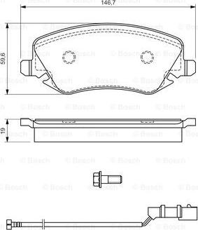 BOSCH 0 986 424 679 - Bremžu uzliku kompl., Disku bremzes www.autospares.lv